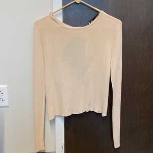 Zara knit sweater with cutout back